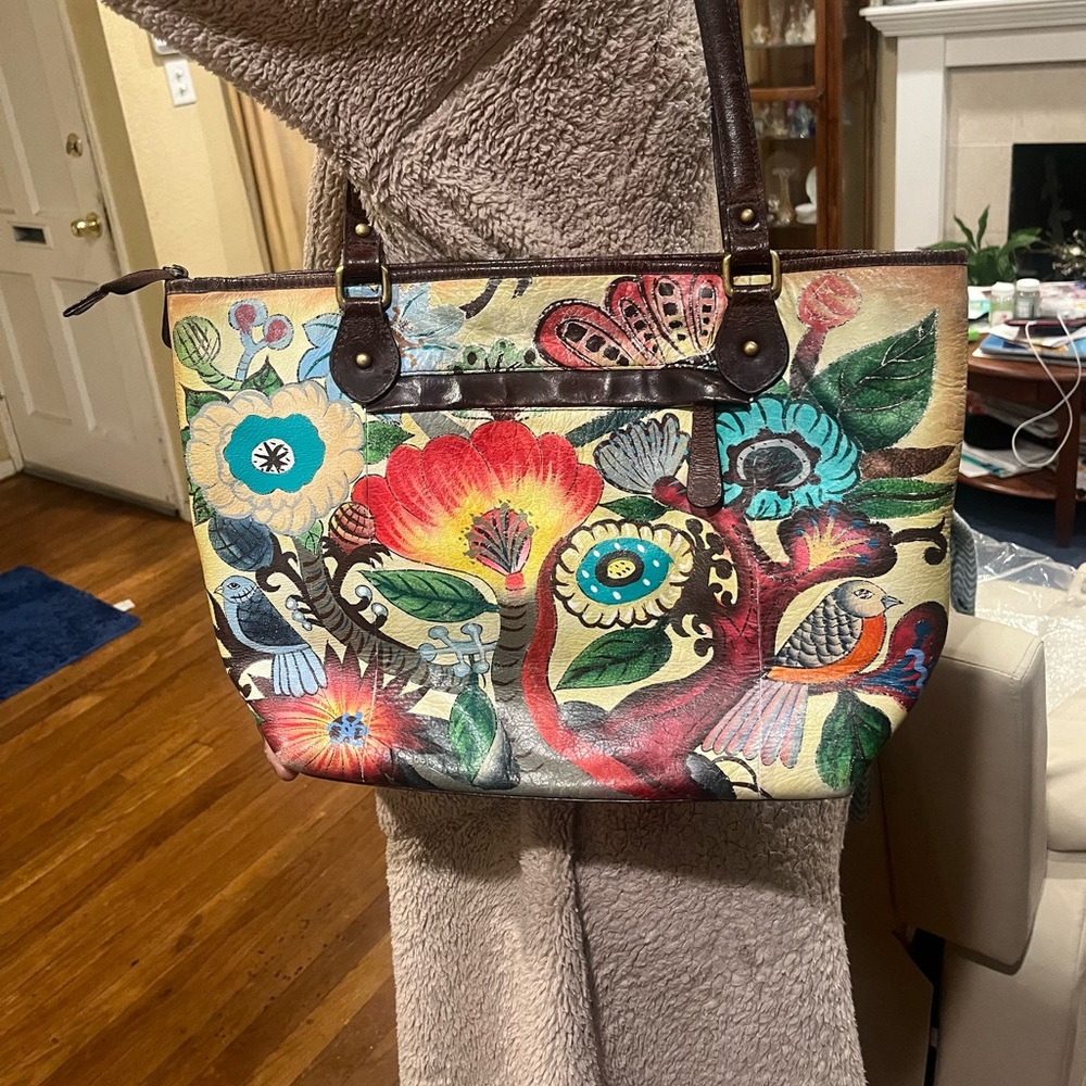 Sharif Multicolor Floral Tote Bag - Picture 6 of 6